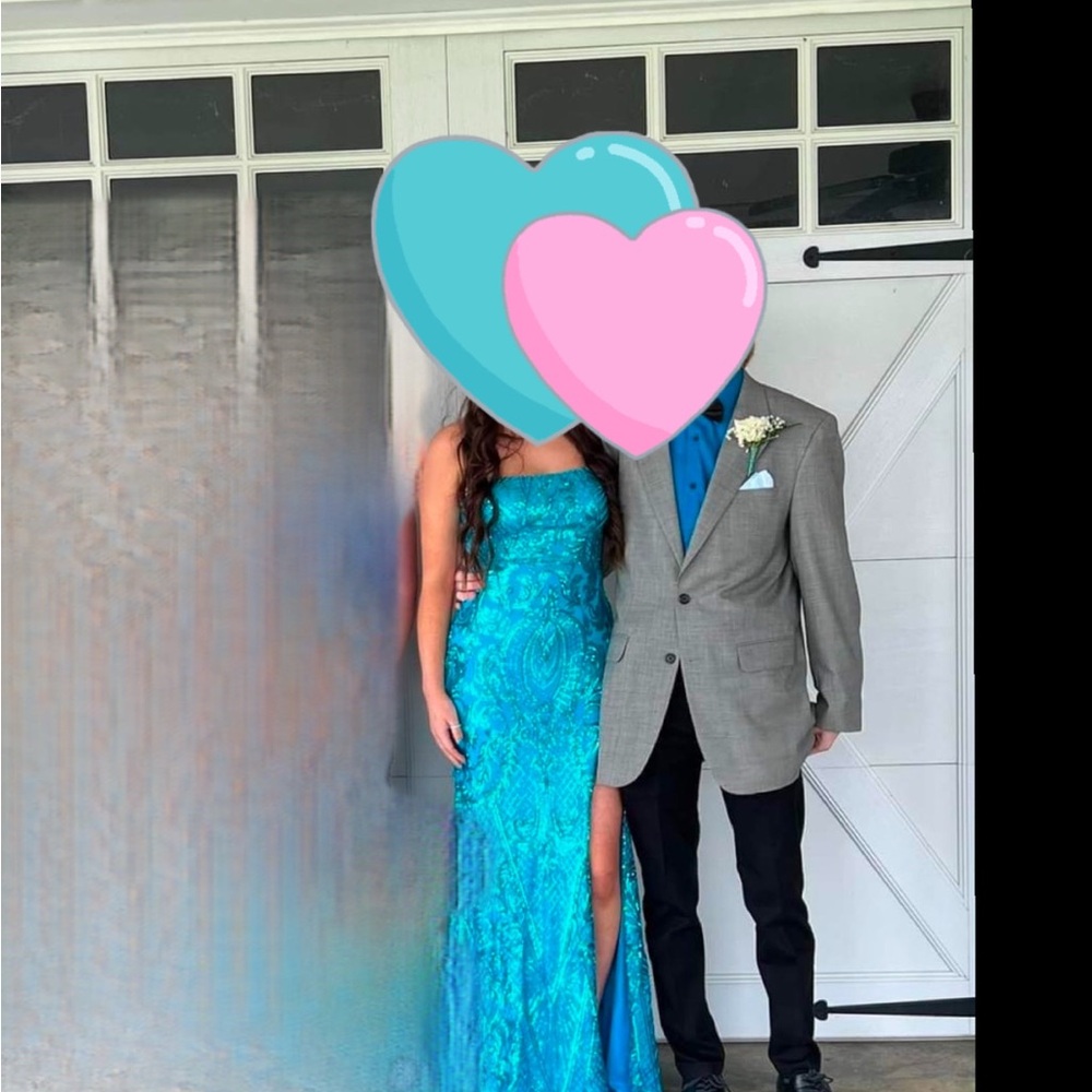 Windsor Turquoise Strapless Dress